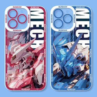 เคสโทรศัพท์มือถือแบบนิ่ม ใส ลายอะนิเมะกันดั้มน่ารัก สําหรับ case samsung Galaxy A24 A14 A33 A73 A34 A54 A70 A22 Note 9 10 Plus 20 S9 S10 S23 S20 FE S21 S22 Ultra 5G