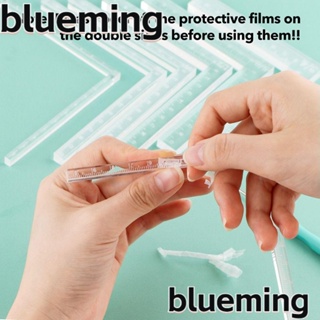 Blueming2 ชุดเครื่องมือจัดตําแหน่ง รูปตัว L แม่นยํา สําหรับทําการ์ด สมุดภาพ DIY 7 ชิ้น ต่อชุด