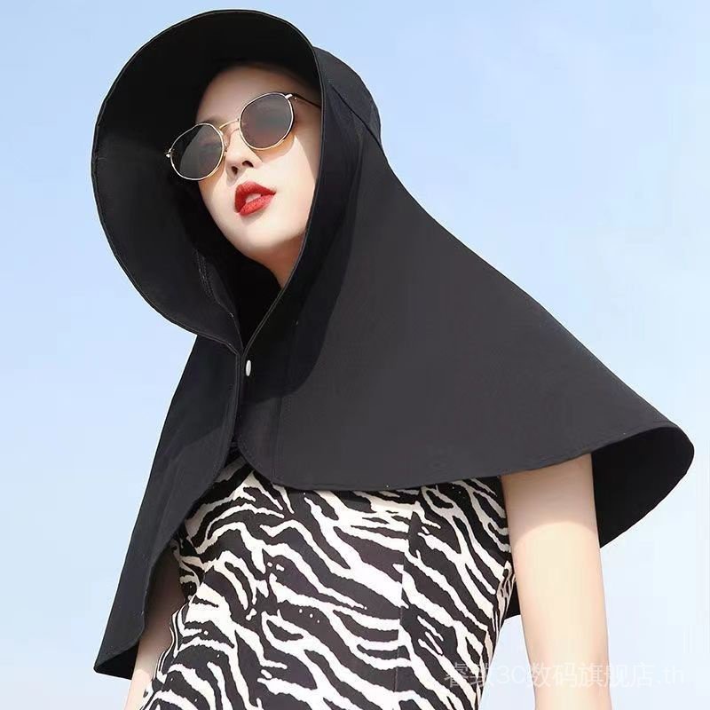 banana-summer-same-style-sun-hat-large-neck-protective-sun-hat-womens-large-eaves-uv-protection-lengthened-sunshade-outdoor-shawl-work-p816