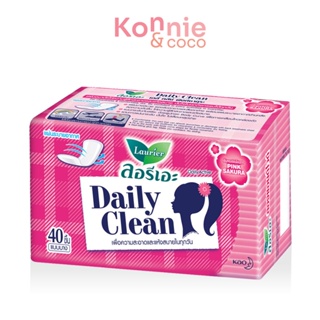 LAURIER แผ่นอนามัย Daily Clean Pink Sakura [40pcs] ลอรีเอะ แผ่นอนามัย กลิ่นพิงค์ซากุระ.