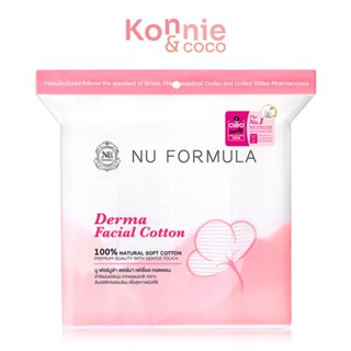 Nu Formula Derma Facial Cotton 200pcs สำลีเช็ดหน้านู ฟอร์มูล่า เนื้อนุ่ม ไม่บาดผิว ไม่เป็นขุย ถนอมผิวหน้า.