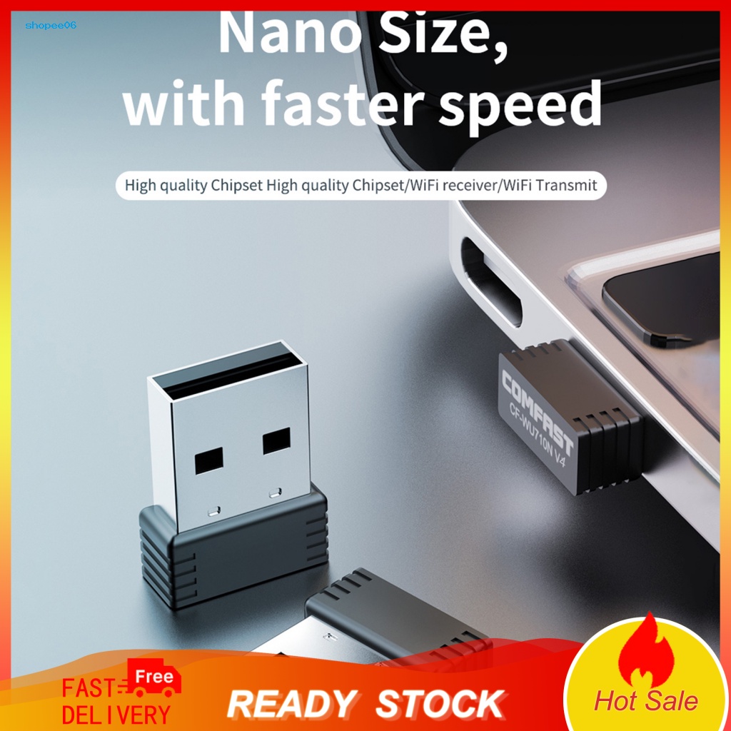 Setn CF-WU710N V4 อะแดปเตอร์การ์ดเครือข่ายไร้สาย 24GHz 150Mbps USB20 ...