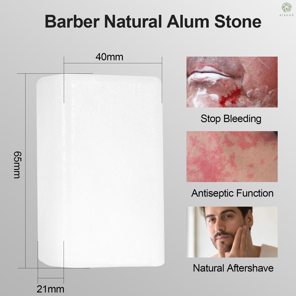 Alum Stone Protective Block: Natural After Shave Deodorant Alternative ...