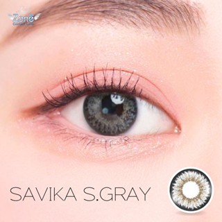 Angel Zone คอนแทคเลนส์ รุ่น 14.2 Savika S.gray (รองรับสายตาปกติและค่าสายตาสั้น -0.50 ถึง -10.00)