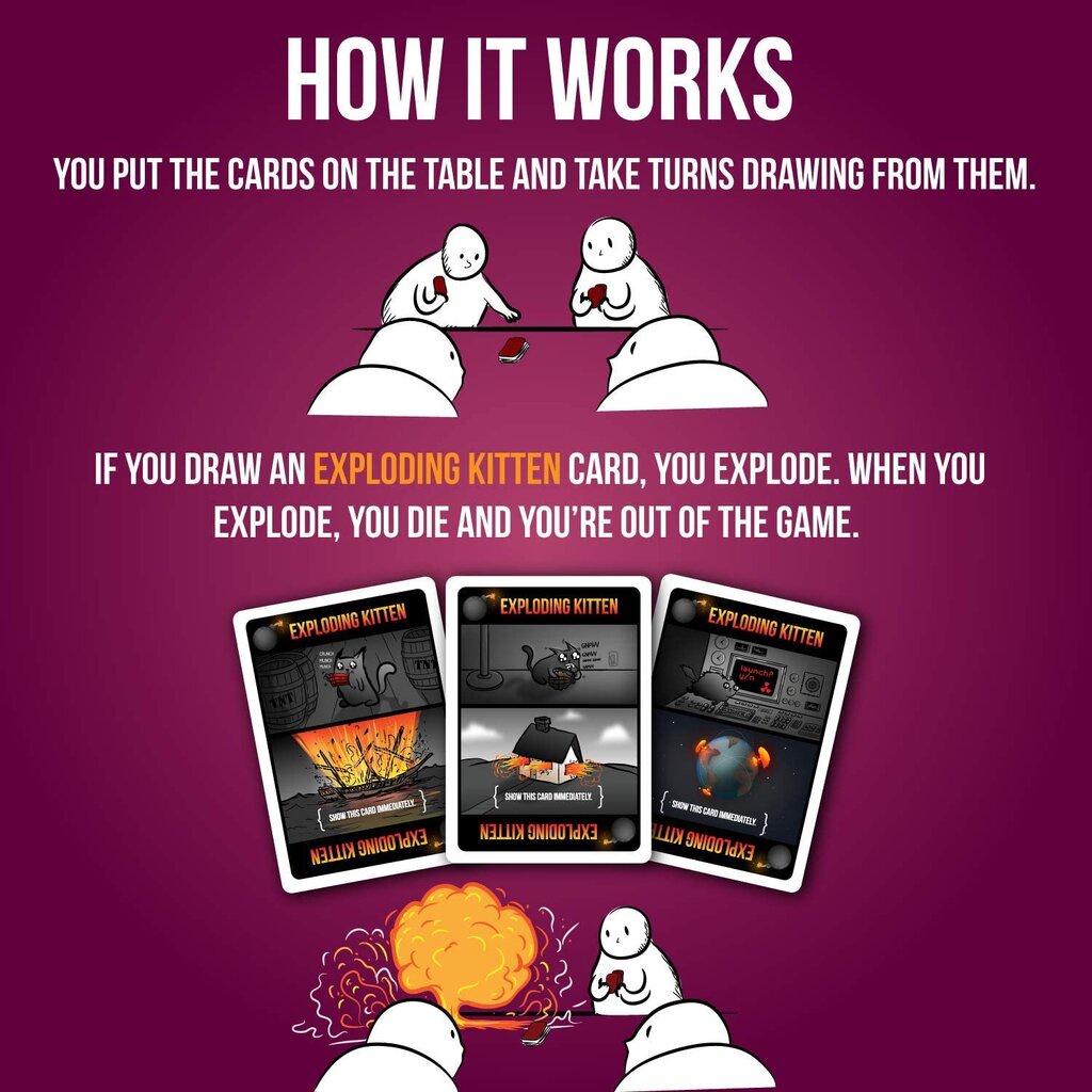 Exploding Kittens: Party Board Game บอร์ดเกม | Shopee Thailand