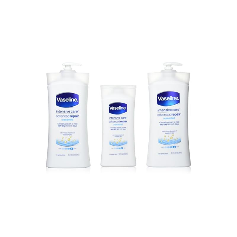 Vaseline Advanced Repair Body Lotion 3bottle set, 2 x 600ml + 1 x