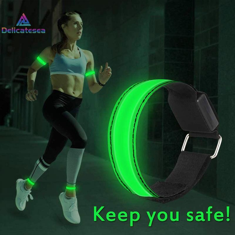 [Delicatesea] Luminous Arm Strap LED Running Light Night Running ...
