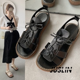 JUSLIN   รองเท้าแตะผู้หญิง ส้นแบน ใส่สบาย สไตล์เกาหลี รองเท้าแฟชั่น 2023 ใหม่  รุ่นใหม่ Comfortable ทันสมัย สไตล์เกาหลี B98G1RA 37Z230910