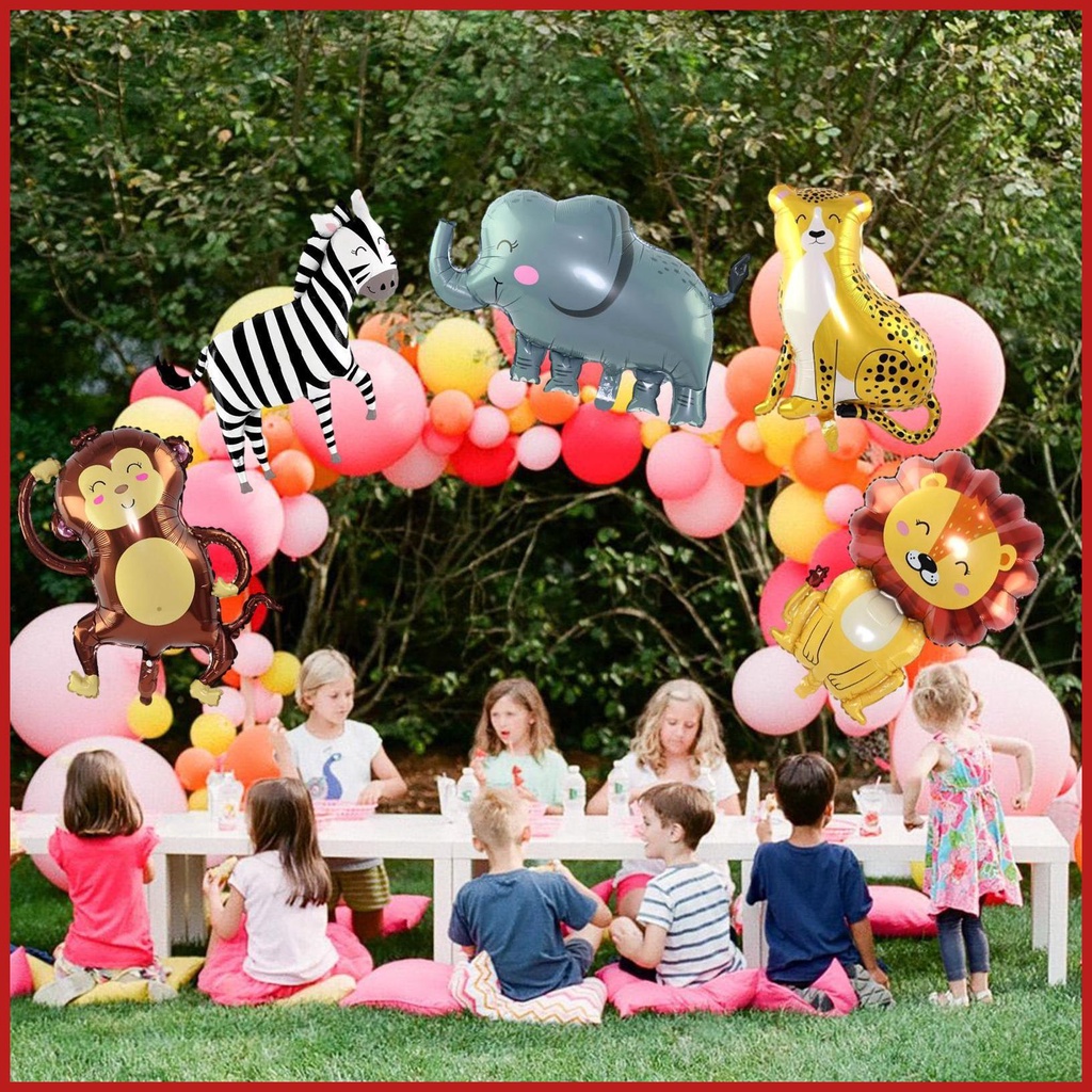 ลูกโป่งฟอยล์-รูปสวนสัตว์-ช้าง-ของเล่นสําหรับเด็กอนุบาล-ปาร์ตี้วันเกิด