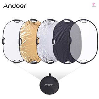 Andoer Handheld Oval Collapsible Reflector for Studio Photography