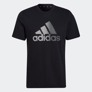 adidas เทรนนิง เสื้อยืด AEROREADY Designed to Move Sport Logo ผู้ชาย สีดำ HF7212
