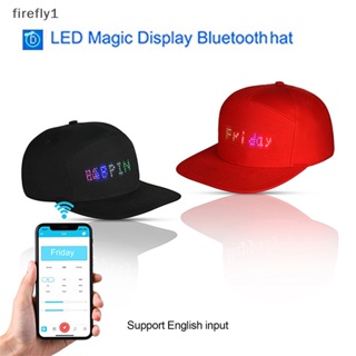 [Firefly] หมวกเบสบอล มีไฟ LED ควบคุมผ่านแอปโทรศัพท์มือถือ สไตล์ฮิปฮอป สําหรับผู้หญิง และผู้ชาย [TH]
