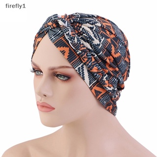[Firefly] หมวกผ้าโพกหัว ผ้าถักยืดหยุ่น พิมพ์ลาย สไตล์โบฮีเมียน สําหรับร้านเสริมสวย