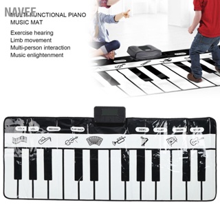 NAVEE 180x72 ซม.ลื่น 24 คีย์เพลงอิเล็กทรอนิกส์เปียโนผ้าห่มของเล่นดนตรีสำหรับเด็กทารกเด็ก