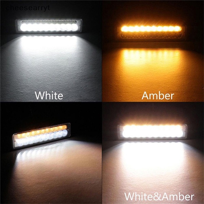 chee-บาร์ไฟ-led-60w-6-นิ้ว-สีขาว-และสีเหลืองอําพัน-กันน้ํา-สําหรับรถยนต์-1-ชิ้น