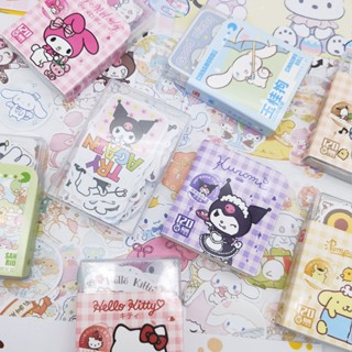 สติกเกอร์ ลายการ์ตูน Sanrio Melody Kuromi Cinnamoroll Pochacco น่ารัก สําหรับตกแต่งรถยนต์ แล็ปท็อป DIY 120 ชิ้น