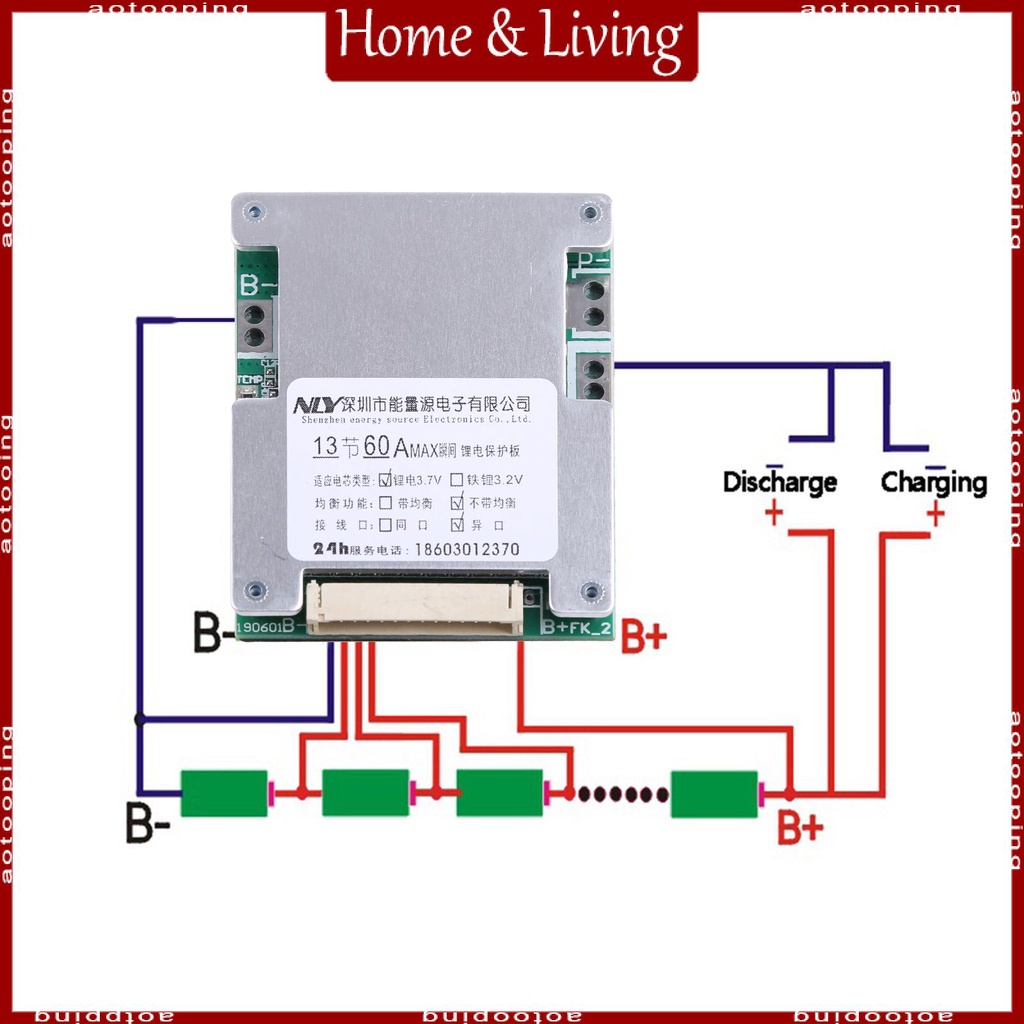 aotoo-โมดูลแบตเตอรี่-สําหรับบอร์ดป้องกัน-pcb-bms-cell