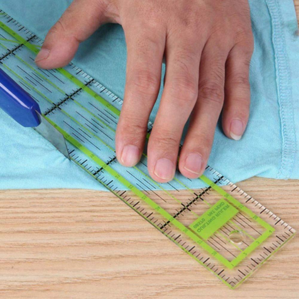 darby-ไม้บรรทัดอะคริลิคใส-ทรงสี่เหลี่ยมผืนผ้า-สีเขียว-สําหรับตัดเย็บเสื้อผ้า-ช่างตัดเสื้อ