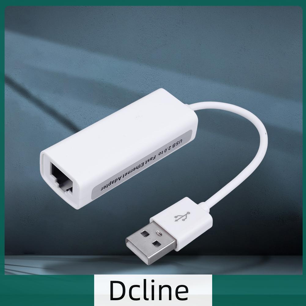 dcline-th-อะแดปเตอร์เครือข่ายอินเตอร์เน็ต-usb-100mbps-ป้องกันการรบกวน-สําหรับ-macbook-wii-tablet