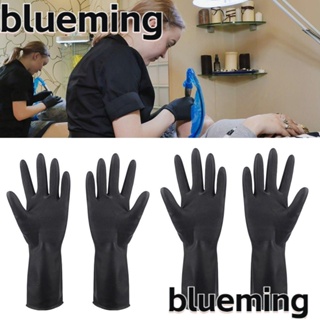 Blueming2 ถุงมือยาง สีดํา ทนต่อการสึกหรอ สําหรับใช้ในครัวเรือน