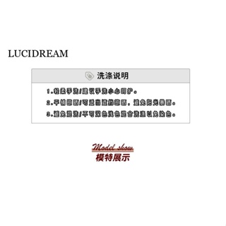 LUCIDREAM เสื้อกันหนาว เสื้อฮู้ด chic คุณภาพสูง High-quality unique A98J7KA37Z230911