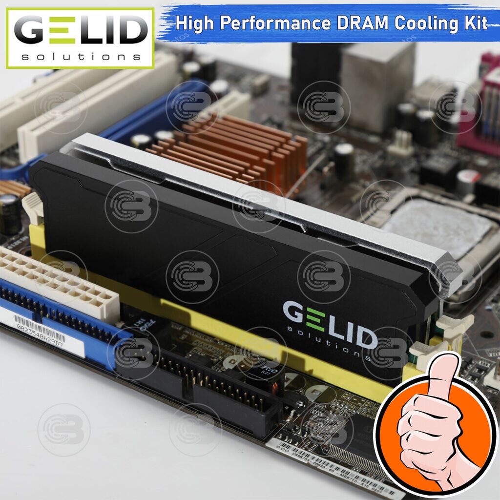 coolblasterthai-gelid-icerock-black-high-performance-ddr-cooling-kit-aluminium-made-supports-ddr3-ddr4-ddr5