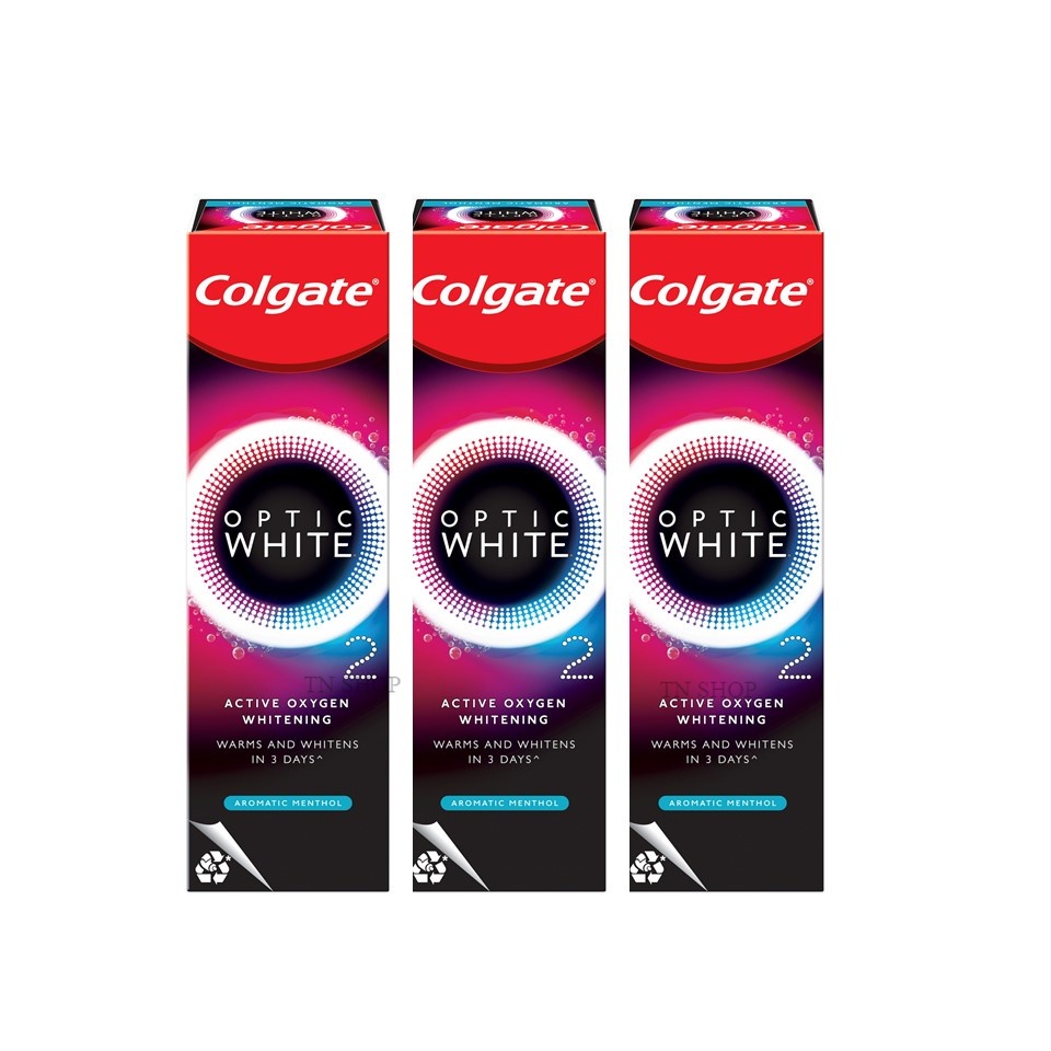 คอลเกต Colgate Optic White O2 Aromatic 85กรัม ยาสีฟันคอลเกต อ๊อพติคไวท์ ...