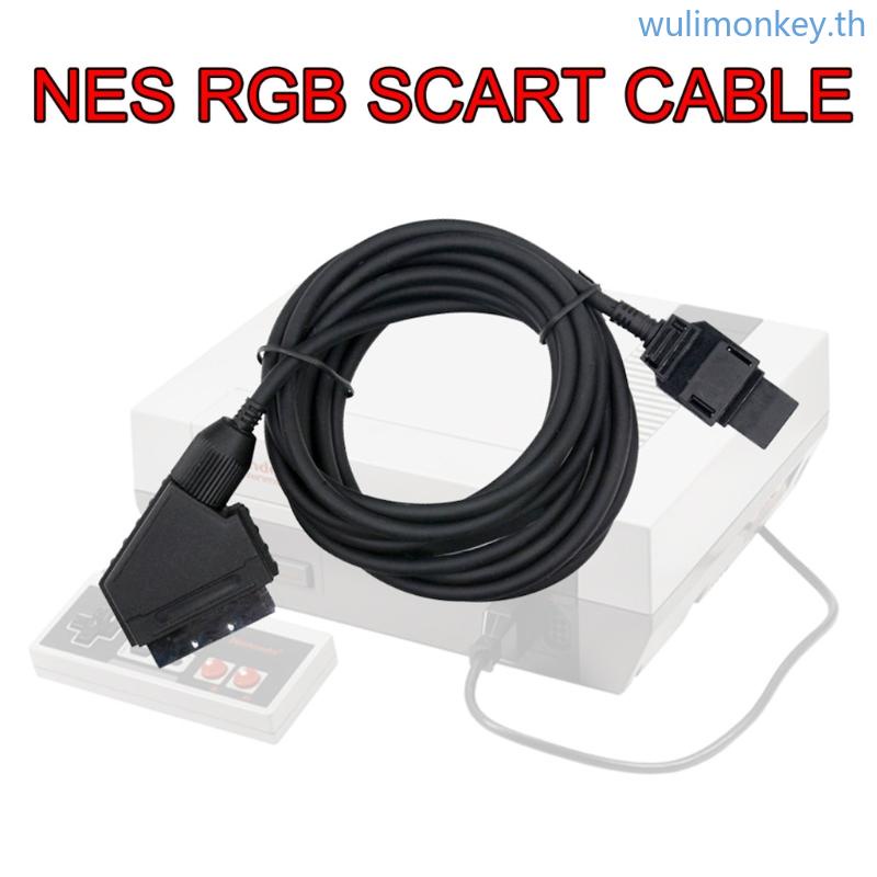 Wu อะแดปเตอร์สายเคเบิ้ล SCART เป็น BNC RCA สําหรับ X 360 Game Console ...