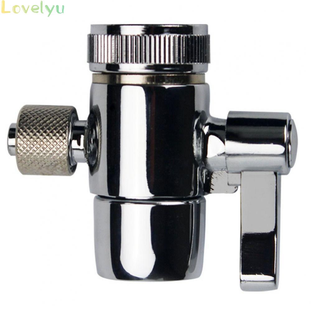 Weirun Faucet Diverter Valve – Brass Chrome Splitter For Sink, M22 X M24 Thread, Connects 3/8" Tubing For Countertop Water Filters