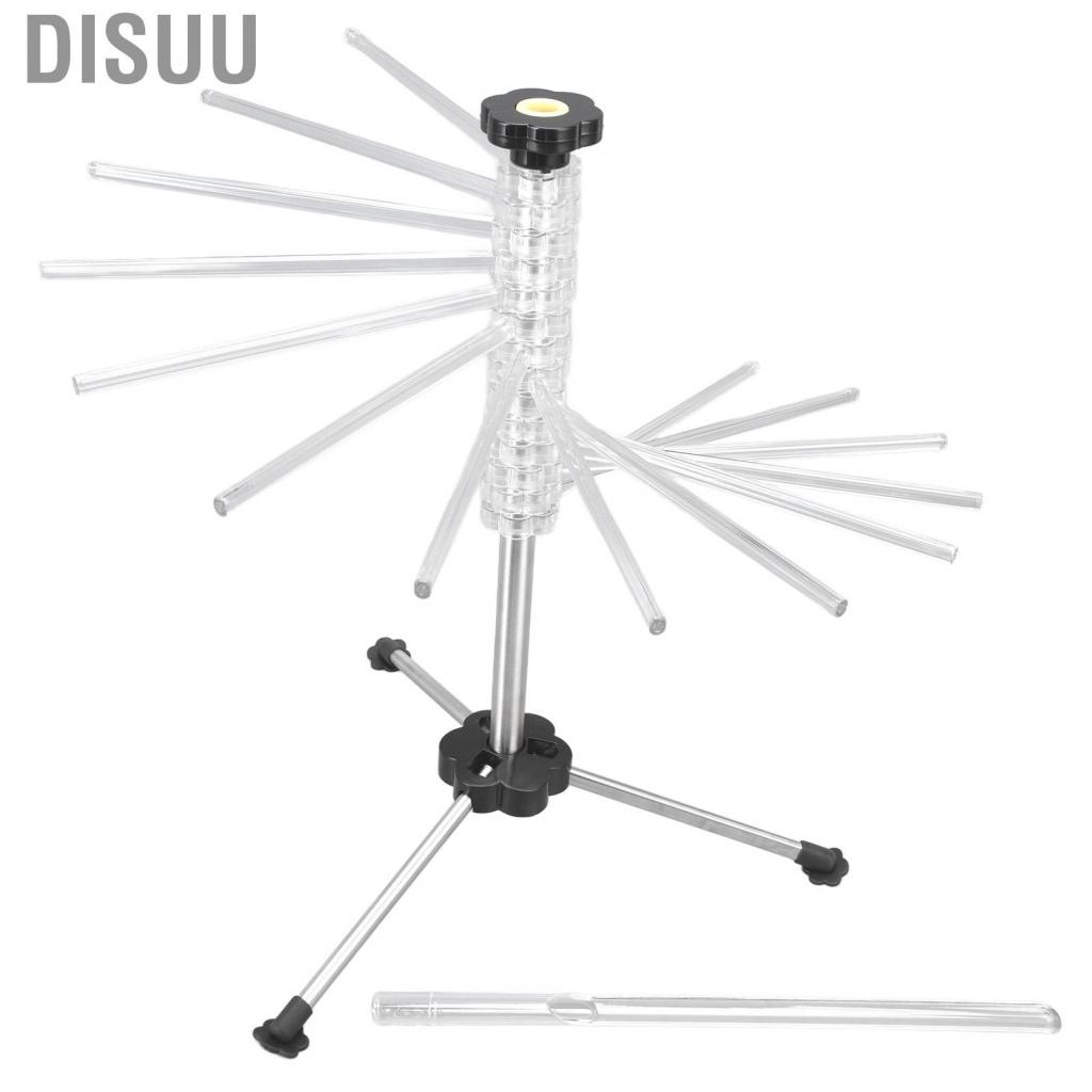Disuu Manual Rotation Pasta Drying Rack Stainless Steel Folding Noodle