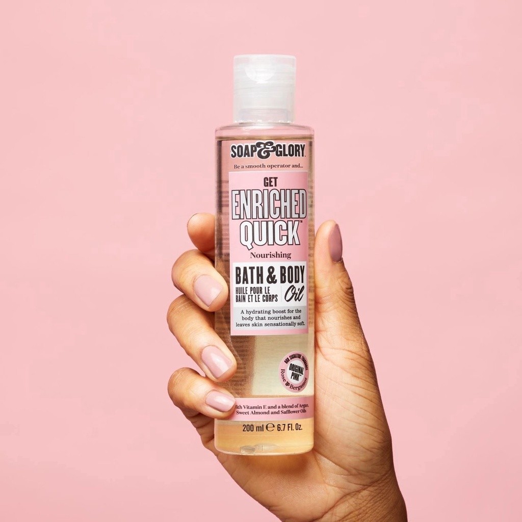 บอดี้ออยหอม ⭐️ SOAP & GLORY GET ENRICHED QUICK NOURISHINGBATH & BODY