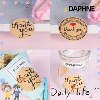 Daphne สติกเกอร์ฉลาก "Thank You" 3.5 ซม. มีกาวในตัว แฮนด์เมด สําหรับเชิญงานแต่งงาน 12 ชิ้น ต่อแผ่น