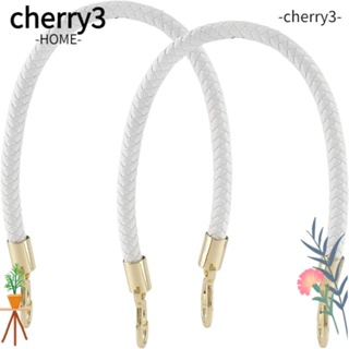 Cherry3 สายกระเป๋าหนัง PU สีขาว แบบเปลี่ยน 19.6 นิ้ว สําหรับทํากระเป๋า DIY
