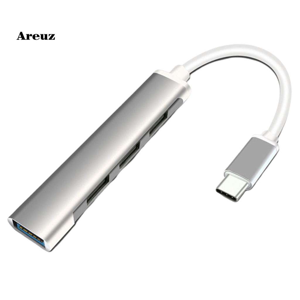 are-4-in-1-อะแดปเตอร์ฮับ-usb-c-4-พอร์ต-พร้อมพอร์ต-usb-a-4-พอร์ต-อะลูมิเนียม-สําหรับแล็ปท็อป