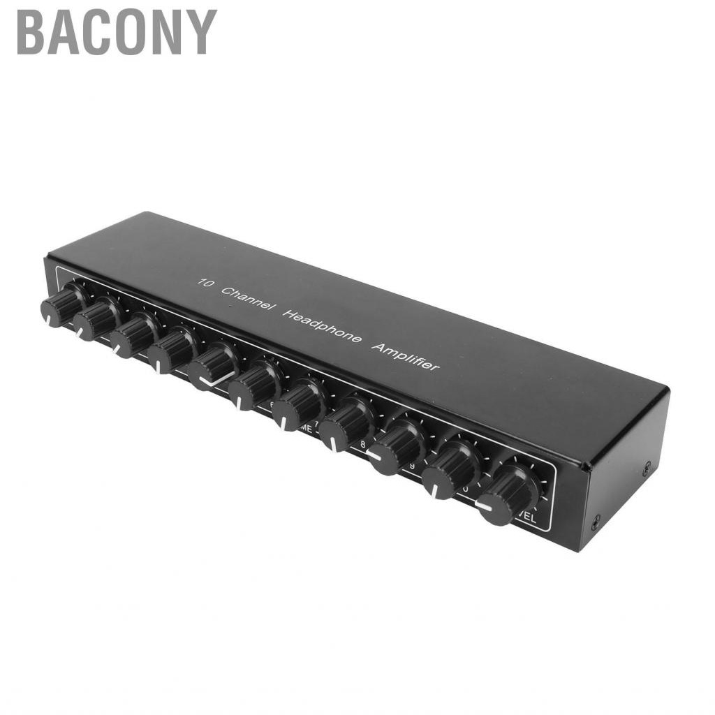 bacony-stereo-headphone-amplifier-1-in-10-out-portable-channel-amplifi-kit