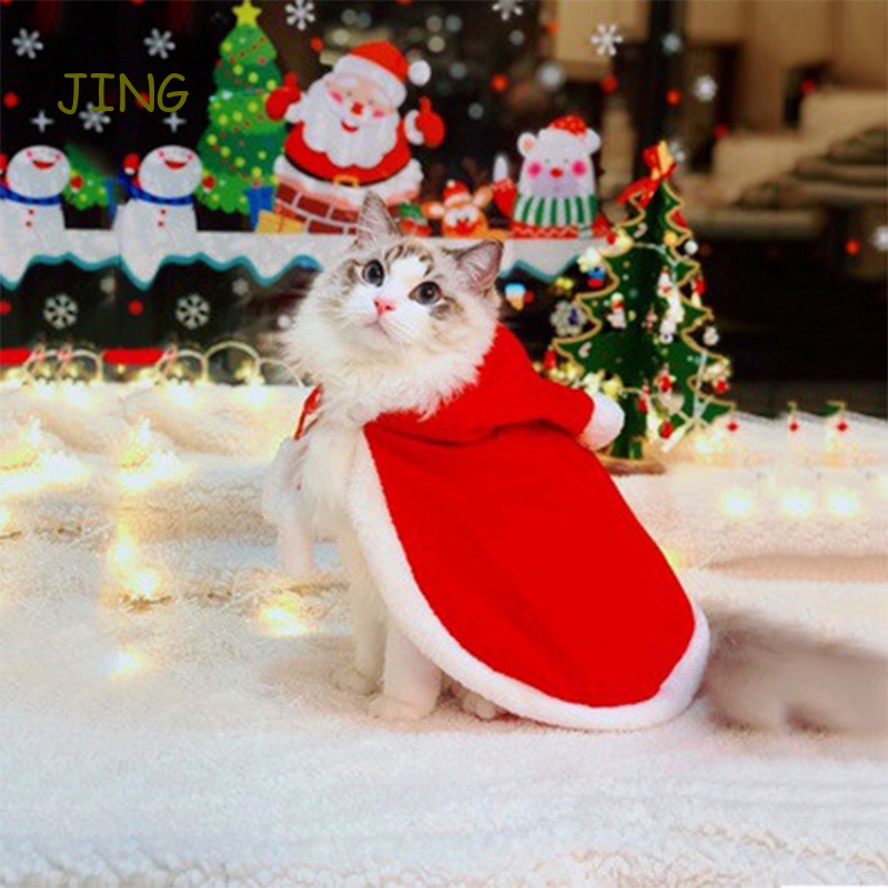เสื้อผ้าสัตว์เลี้ยง-ผ้ากํามะหยี่-ให้ความอบอุ่น-ลายกวางคริสต์มาส-แฟชั่นฤดูหนาว-สําหรับสุนัข-แมว