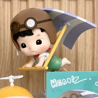 【ของแท้】POPMART Haci PUPU My Little Hero series กล่องสุ่ม ตุ๊กตาฟิกเกอร์ เครื่องประดับ ของขวัญ