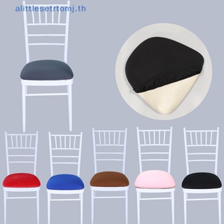 Alittlese ผ้าคลุมเก้าอี้รับประทานอาหาร แบบยืดหยุ่น ถอดออกได้ ขนาด 45-48 ซม. สีพื้น สําหรับงานแต่งงาน โรงแรม จัดเลี้ยง สํานักงาน