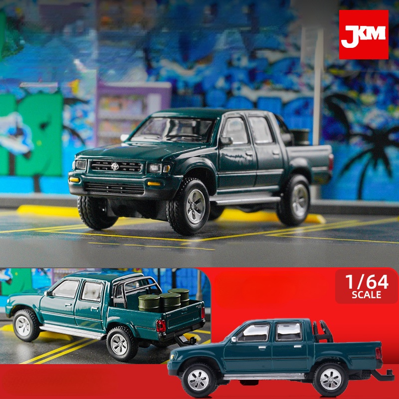 jkm-1-64-toyota-hilux-off-road-ยานพาหนะ-diecast-รถของเล่นสําหรับเด็กผู้ชาย-ของขวัญวันเกิด-ของเล่นเด็ก-รถสะสม