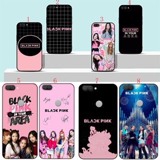 เคสโทรศัพท์มือถือแบบนิ่ม ลายการ์ตูนอนิเมะ BlackPink สีดํา สําหรับ OPPO A3S A5S A5 A7 A37 A39 A59 A59 A57 4G F1s Neo 9 H7