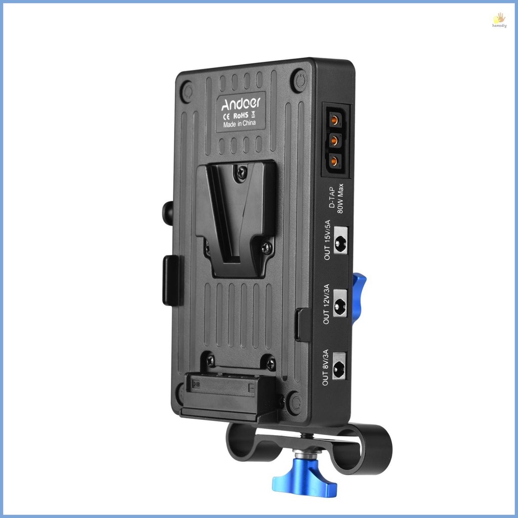Andoer V Mount Battery Plate V Lock Battery Adapter Plate Adjustable ...