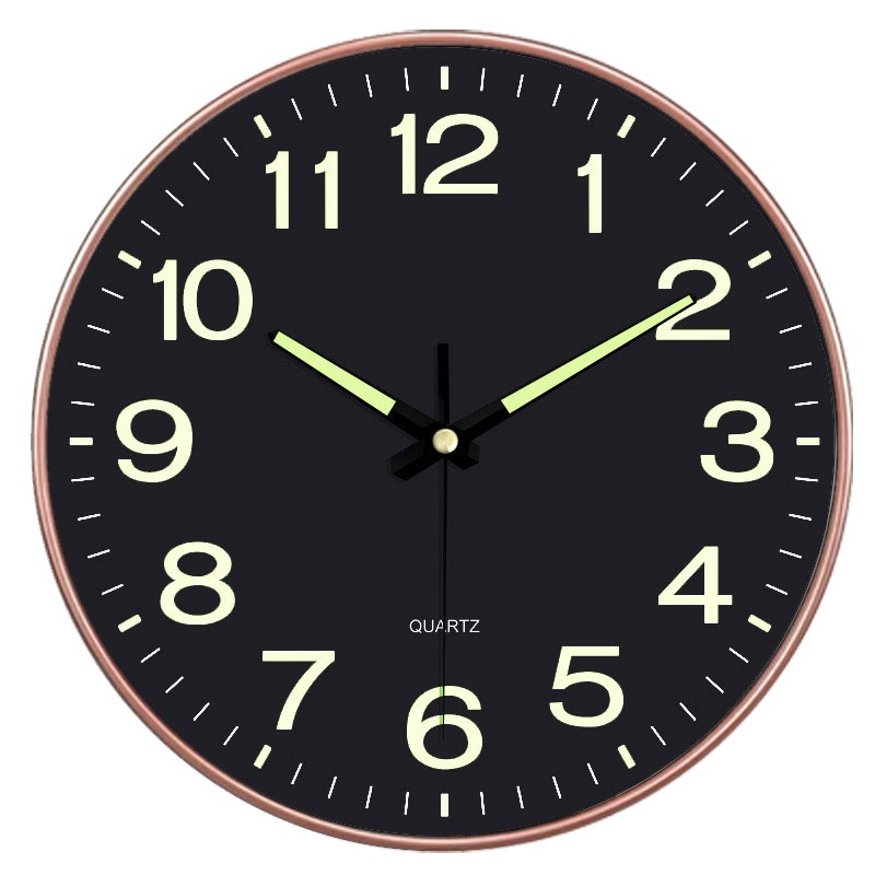 12-นิ้ว-นาฬิกาแขวนผนังเรืองแสง-นาฬิกาแขวนผนัง-นาฬิกาผนัง-นาฬิกาส่องแสง-คุณภาพสูง-พื้นผิวกระจก-เดินเรียบไม่มีเสียง