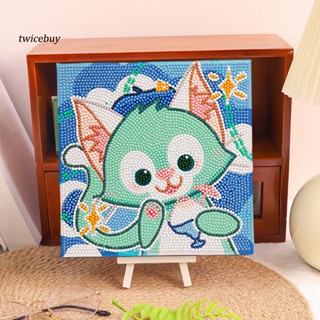 [TY] ชุดงานจิตรกรรมเม็ดบีด ทรงเพชร ลายการ์ตูนสัตว์น่ารัก หลากสีสัน สําหรับเด็ก