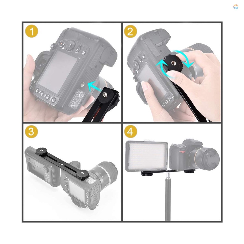 fsth-อุปกรณ์เมาท์ขาตั้งกล้อง-แบบสามขา-พร้อมสกรู-1-4-นิ้ว-สําหรับกล้อง-dslr-ไฟ-led-ขาตั้งไมโครโฟน