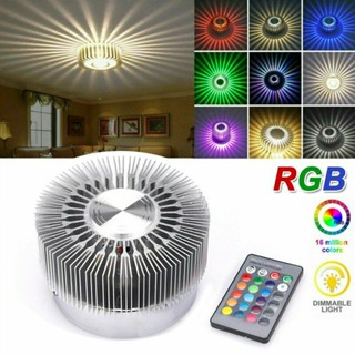 โคมไฟเพดาน LED RGB สไตล์โมเดิร์น พร้อมรีโมตคอนโทรล ☆Dysunbey