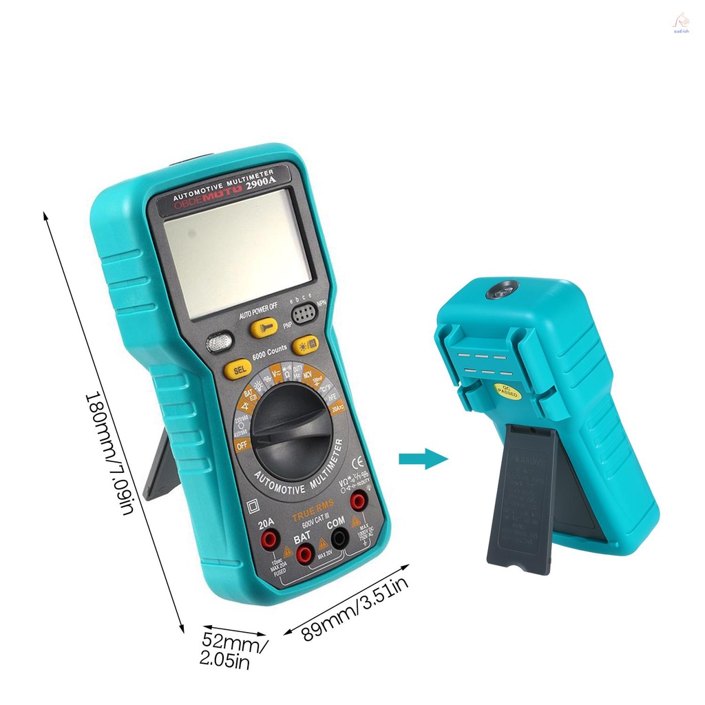 มัลติมิเตอร์ดิจิตอล-หน้าจอ-lcd-rms-นับ-6000-ครั้ง-พร้อมไฟฉาย