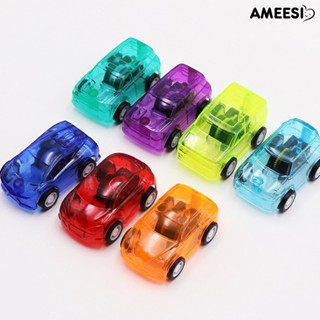 Ameesi โมเดลรถยนต์พลาสติกใส ขนาดเล็ก สีแคนดี้ ของเล่นสําหรับเด็ก