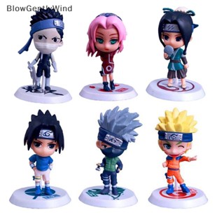 Blowgentlywind โมเดลฟิกเกอร์ PVC รูปปั้นอนิเมะนารูโตะ Shippuden 6 ชิ้น ต่อชุด BGW