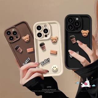 เคสโทรศัพท์มือถือ ลายการ์ตูนหมีหน้ายิ้มน่ารัก 3D สําหรับ Realme C35 C17 C53 C55 C25 C15 C51 6i 5s 5 7i 5i C20 C25Y C11 C20A C21Y C12 C33 C30 C21 C31 Narzo 20 50A N53