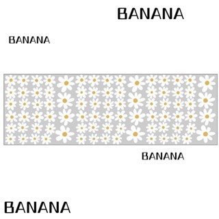 Banana1 สติกเกอร์ไวนิล ลายดอกเดซี่ สีขาว ลอกออกได้ 30*90 ซม. สําหรับติดตกแต่งผนังห้องเด็ก